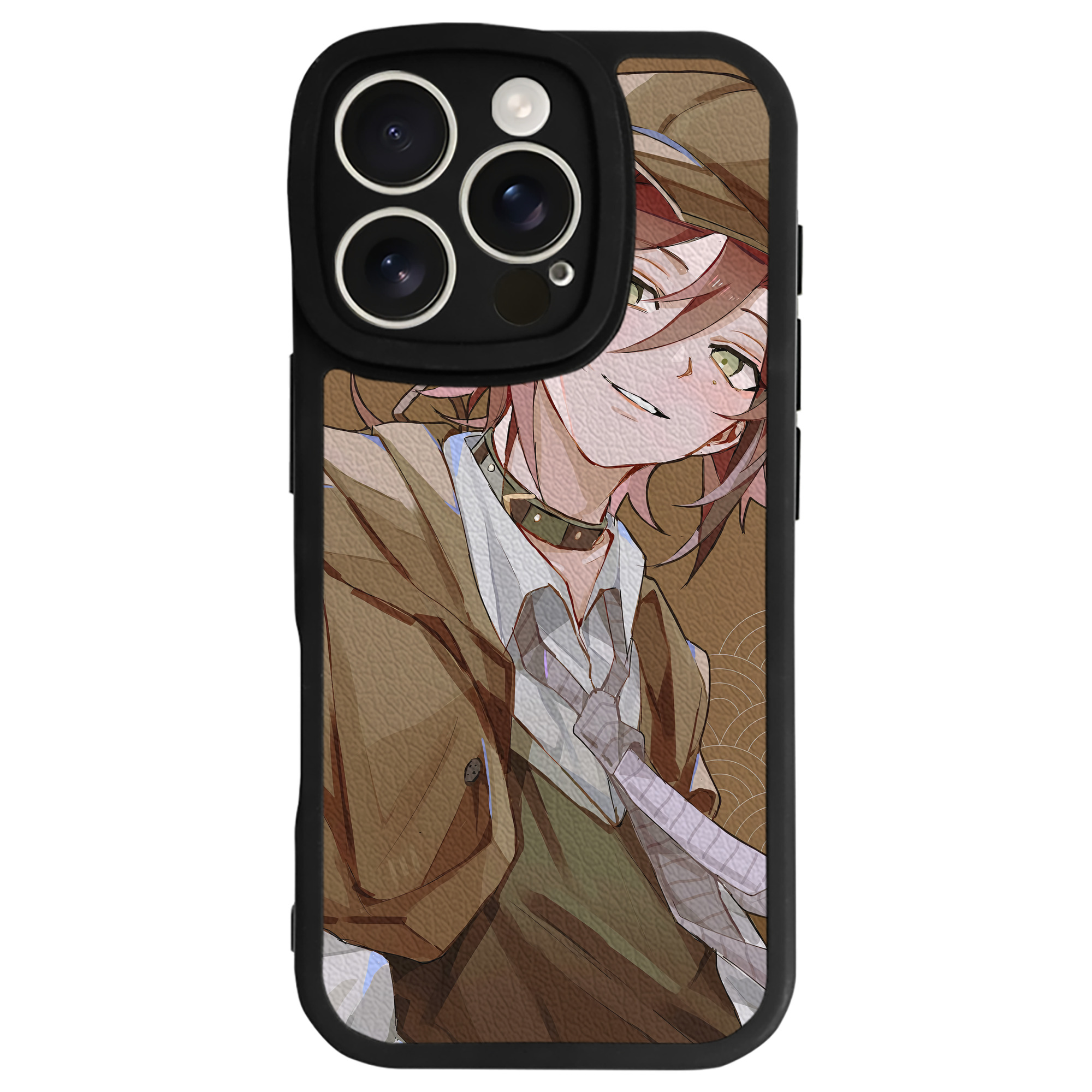 （画像用） 文豪ストレイドッグス Bungo Stray Dogs 【iPhone 16シリーズ対応】シリコンスマホケース（レザー調） 材質：シリコン